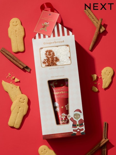Christmas Gingerbread - Foot Cream & Cosy Socks Gift Set
