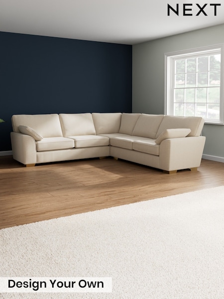 Fine Chenille Easy Clean/Oyster Stamford (G67857) | £2,550