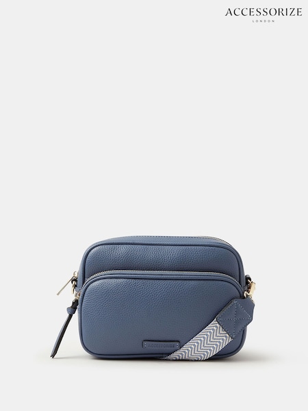 Accessorize Blue Double Zip Cross-Body Bag (G67917) | £32
