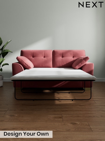 Fine Chenille Easy Clean/Mid Pink Stamford Buttoned Back (G67978) | £1,399