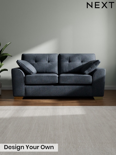 Tweedy Chenille/Navy Blue Stamford Buttoned Back (G68015) | £1,075