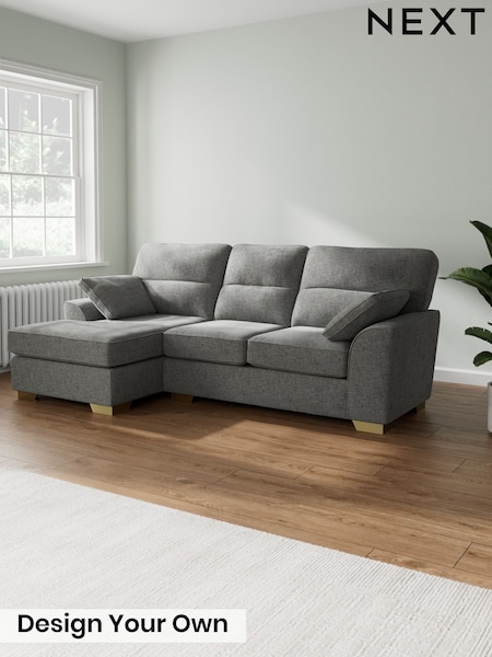 Chunky Chenille/Dark Grey Stamford Highback (G68113) | £1,875