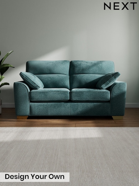 Chunky Chenille/Mid Teal Green Stamford Highback (G68116) | £1,199