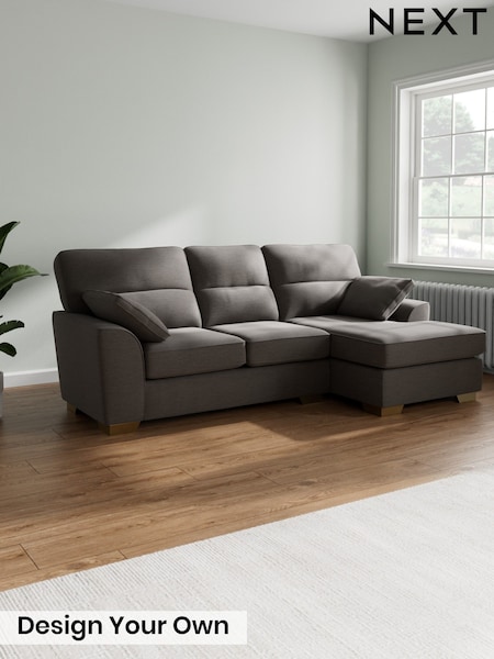 Fine Chenille Easy Clean/Dark Smoke Grey Stamford Highback (G68129) | £1,875