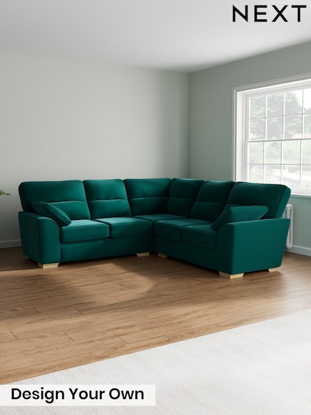 Plush Velvet Easy Clean/Juniper Green Stamford Highback (G68144) | £2,425