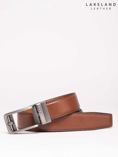 Lakeland Leather Brown Rigg Ratchet Belt (G68356) | £50