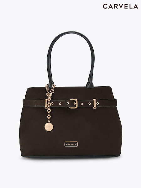 Carvela Brown Gia Belted Tote Bag (G68456) | £139