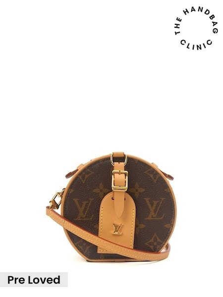 Louis Vuitton Monogram Petite Boite Chapeau Cross-Body Brown Bag (G68582) | £1,995