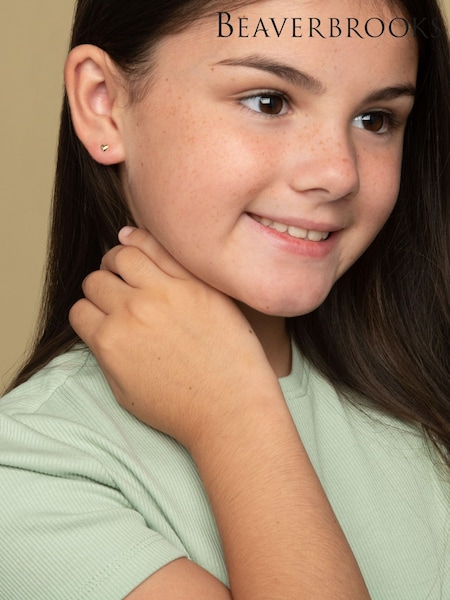 Beaverbrooks Yellow Gold 9ct Heart Earrings (G68618) | £65