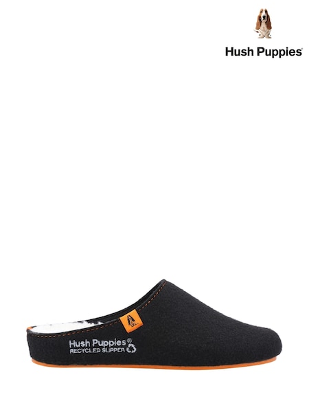 Hush Puppies Black The Good Slipper (G68713) | £44