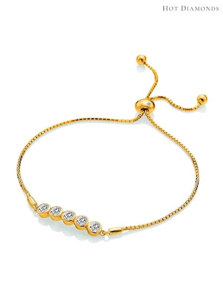 Hot Diamonds Gold Tone HD X GEM Tender Bracelet (G68861) | £110