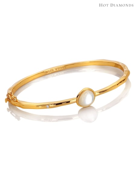 Hot Diamonds Gold Tone HD X GE Calm Bangle - MOP (G68876) | £189