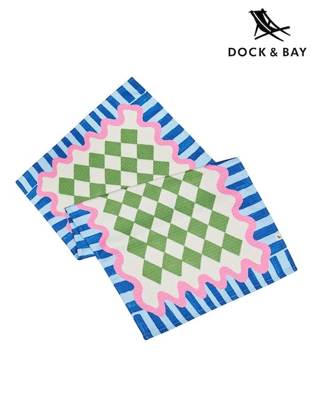 Dock & Bay Mediterranean Marble Quick Dry Kitchen Tea Towel (G68926) | £14