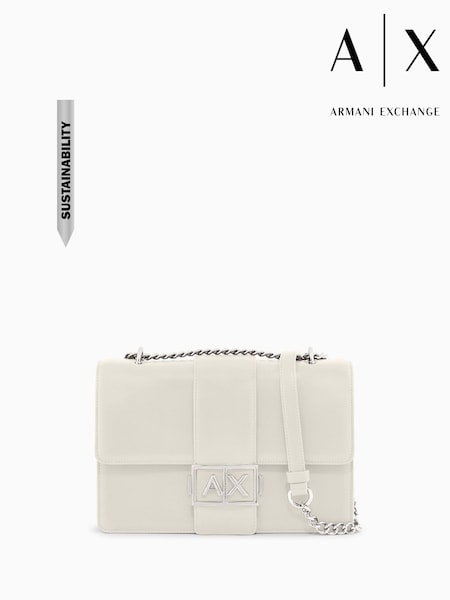 Armani Exchange Messenger White Bag (G69172) | £160