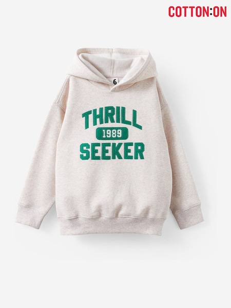 Cotton On White Sammy Oversized Hoodie (G69227) | £23