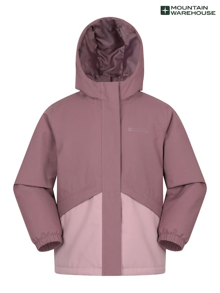 Mountain Warehouse Pink Cyclone Kids Waterproof Padded Jacket (G69632) | £35
