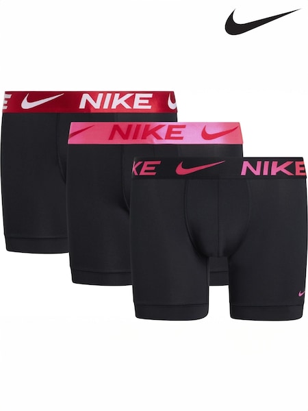 Nike Black Chrome Boxer Briefs 3 Pack (G69777) | £35