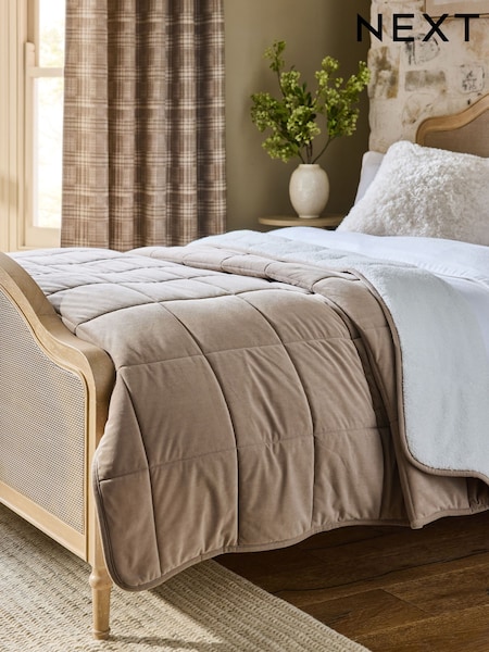 Sherpa Quilted Bedspread