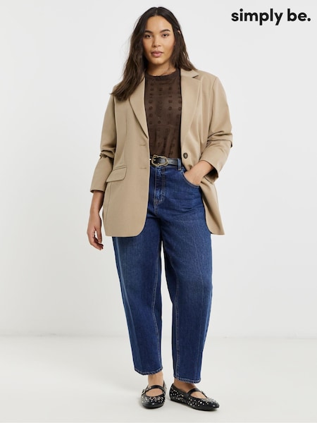 Simply Be Nude Cinched Waist Blazer (G69929) | £68