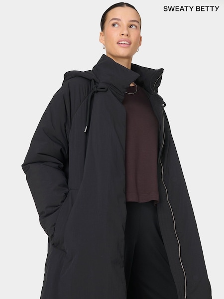 Sweaty Betty Black Thinsulate Lightweight Padded Parka (G69992) | £335