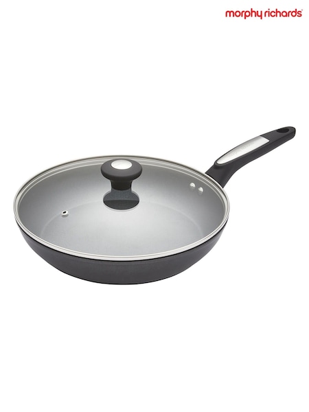 Morphy Richards Graphite Forged Aluminium Ceramica Lidded Frying Pan (G70019) | £35