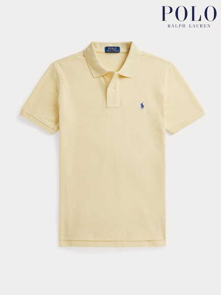 Polo Ralph Lauren Yellow Cotton Pique Polo Shirt (G70157) | £65 - £80