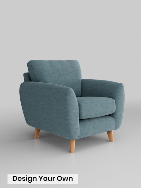 Fine Chenille Easy Clean/Mid Blue Wilson (G70513) | £550