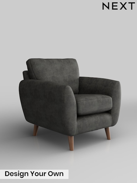 Monza Faux Leather Easy Clean/Dark Grey Wilson (G70538) | £550