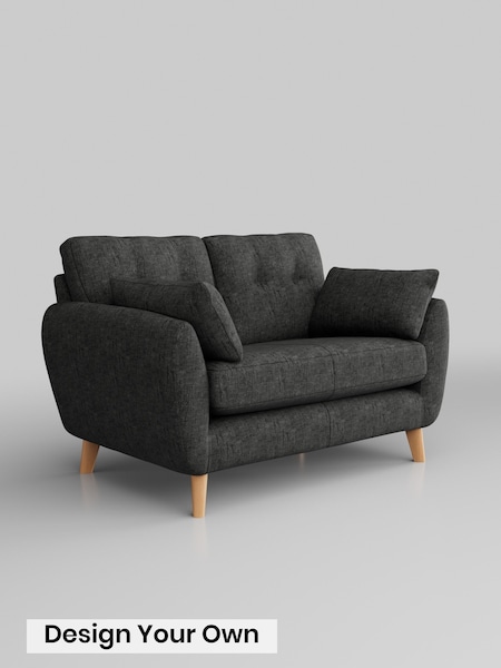 Boucle Weave Easy Clean/Charcoal Grey Wilson Buttoned Back (G70616) | £750