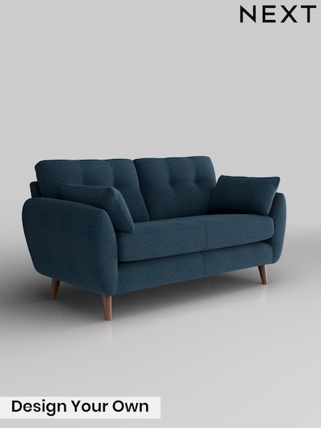 Ripple Chenille/Dark Blue Wilson Buttoned Back (G70682) | £950