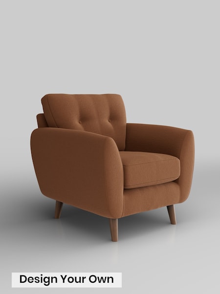 Ripple Chenille/Mid Rust Brown Wilson Buttoned Back (G70683) | £599