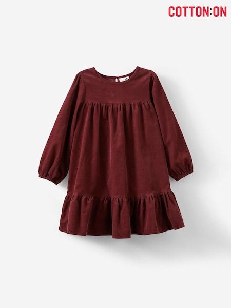 Cotton On Red Tilly Long Sleeve Dress (G70827) | £23
