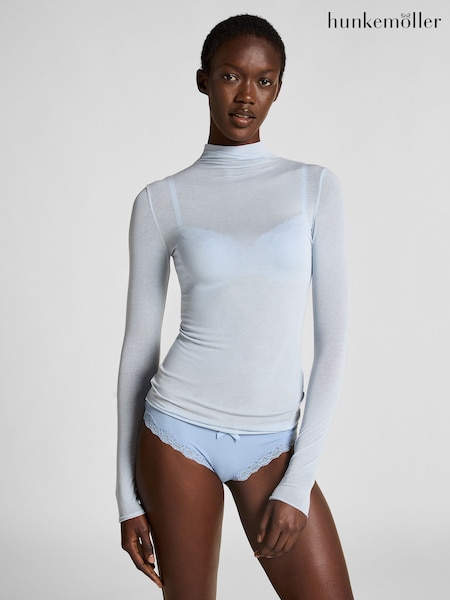 Hunkemoller Supersoft Turtleneck T-Shirt Base Layer with Cashmere (G70892) | £27