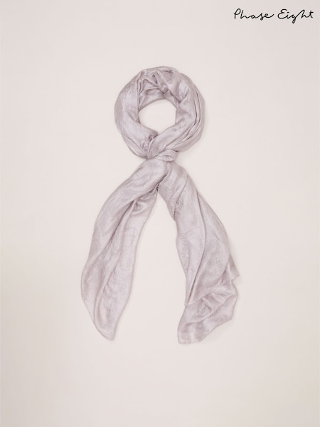 Phase Eight Silver Oversized Scarf (G70909) | £45