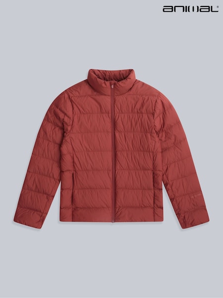 Animal Red Mens Lightweight Down Jacket (G71222) | £99
