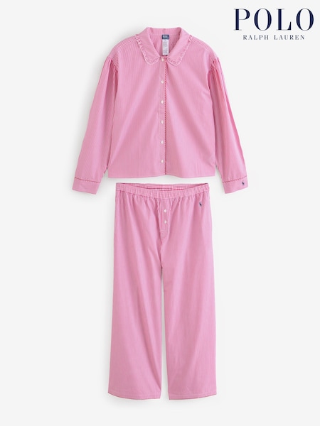 Polo Ralph Lauren Pink Whipstitch Pyjamas Set (G71380) | £189