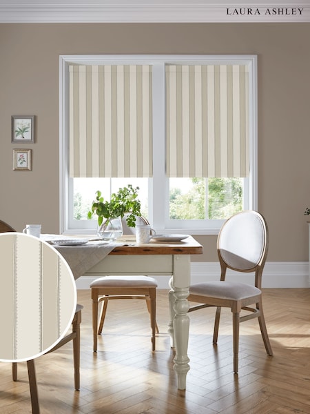 Natural Denwick Stripe Made to Roller Measure (G71426) | £58