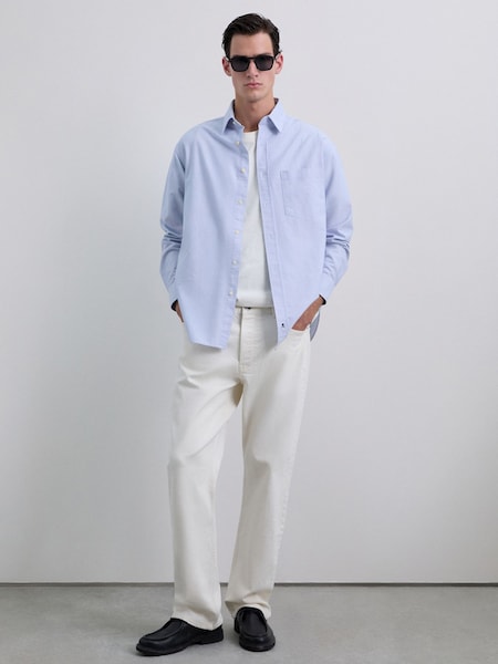 Scalpers Blue Street Knitted Shirt (G71599) | £100