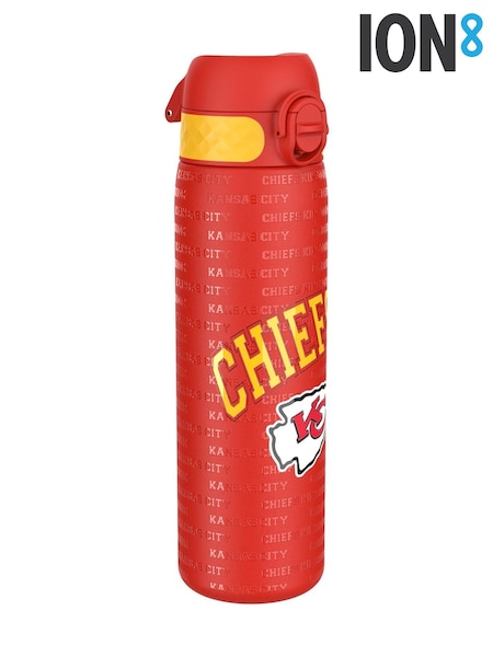Ion8 Red NFL Chiefs Steel Water Bottle 600ml (G71875) | £20
