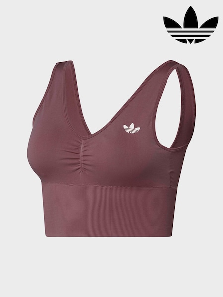 Red - Adidas Originals Seamless Bralette