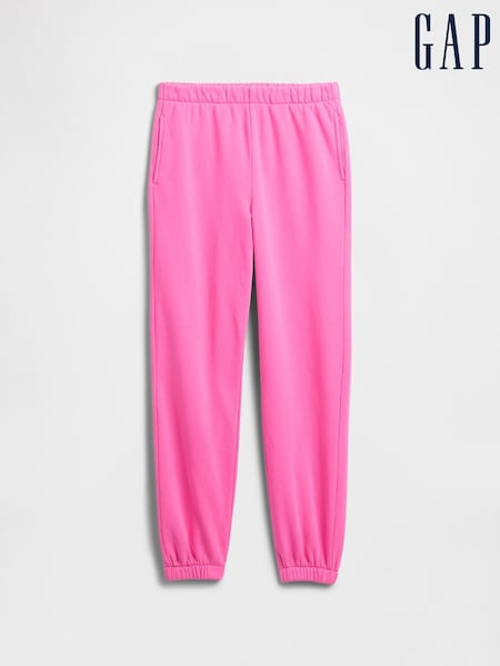 Pink - Gap Relaxed Fleece Joggers (4-13yrs) (4-13yrs)