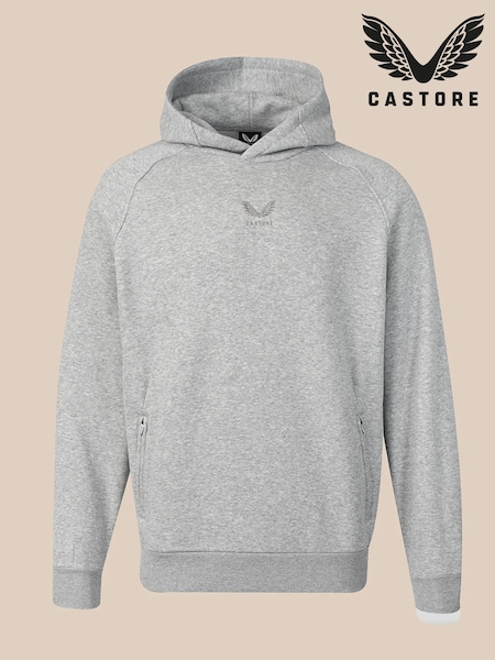 Grey - Regular Castore Cotton Fleece Hoodie