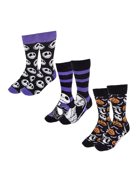 Peers Hardy Green Disney The Nightmare Before Christmas Adult Socks 3 Pack (G73036) | £20