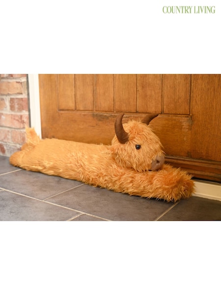 Country Living Brown Highland Cow Draught Excluder (G73050) | £28