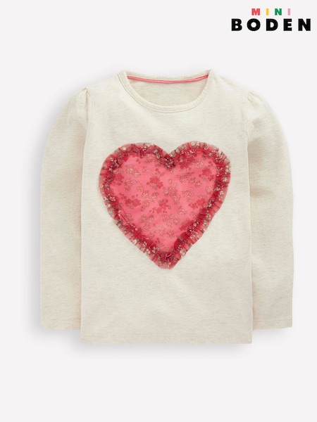 Cream Puff Sleeve Applique T-Shirt (G73238) | £19 - £21