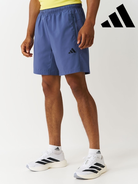 Blue/Black - Regular Adidas Workout Essentials Base Woven Shorts