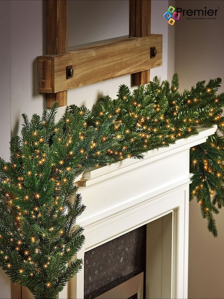 Premier Decorations Ltd Gold Tone Vintage 240 LED Multifaction Tree Bright Lights (G73605) | £14