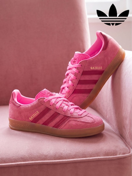 Pink - Adidas Originals Gazelle Indoor Trainers