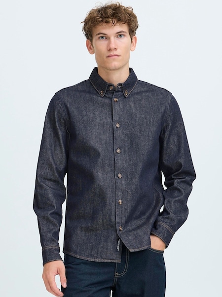 Casual Friday Blue Cfvillius Selvedge Style Denim Shirt (G73766) | £80
