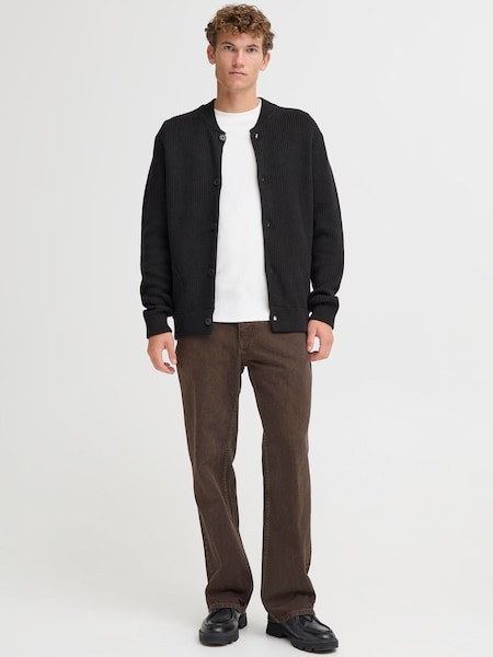 Casual Friday Black Cfrodhe Bomber Style Knitted Cardigan (G73770) | £70